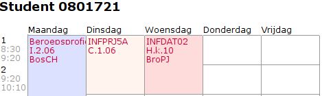 Persoonlijk rooster